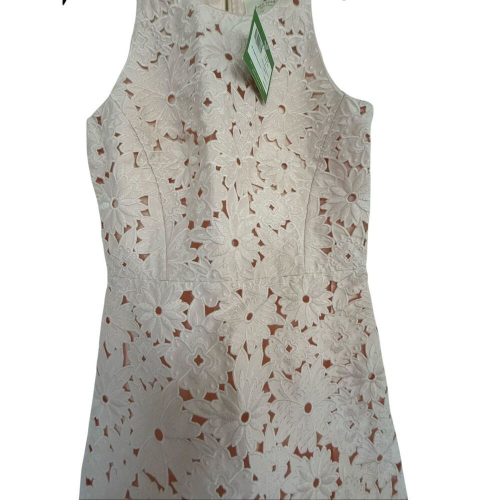 NWT Kate Spade Womens Rosedew Floral Cutwork Sleeveless A-line Dress Size 00
